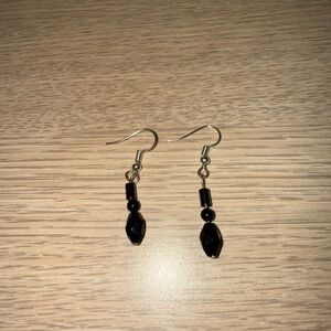 Elegant Black Dangle Earrings